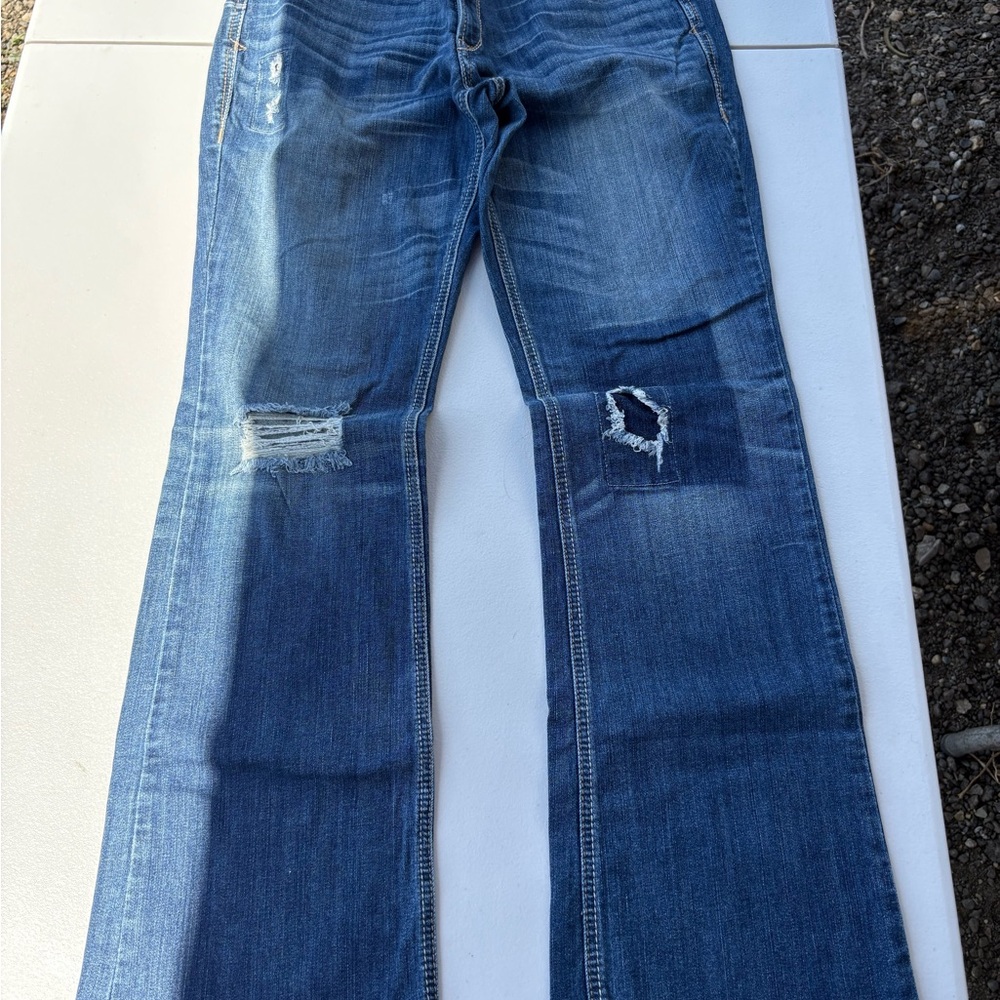 Distressed Blue Women's Jeans